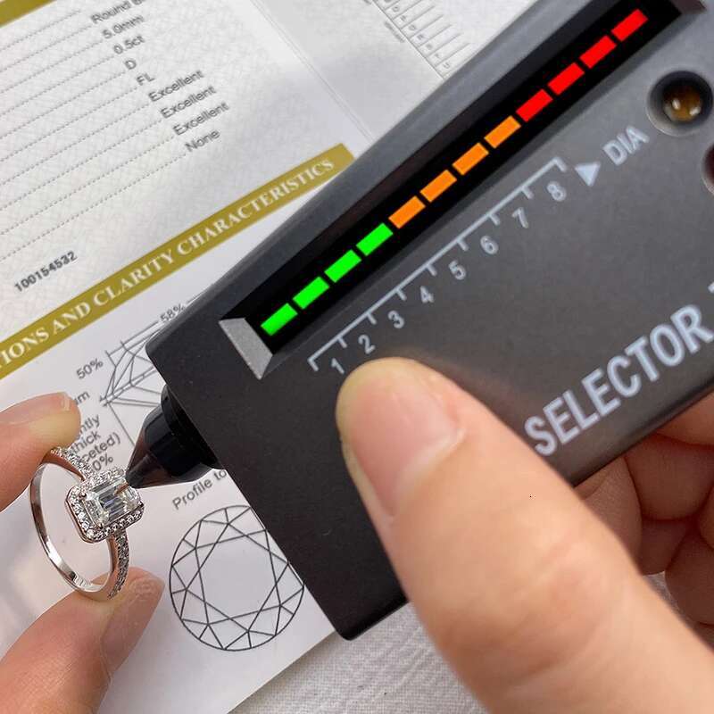 GRA Classic 1CT Square Certified Moissanite Diamond Rings For Women Gift Real 925 Sterling Silver Dating Wedding Luxury Jewelry