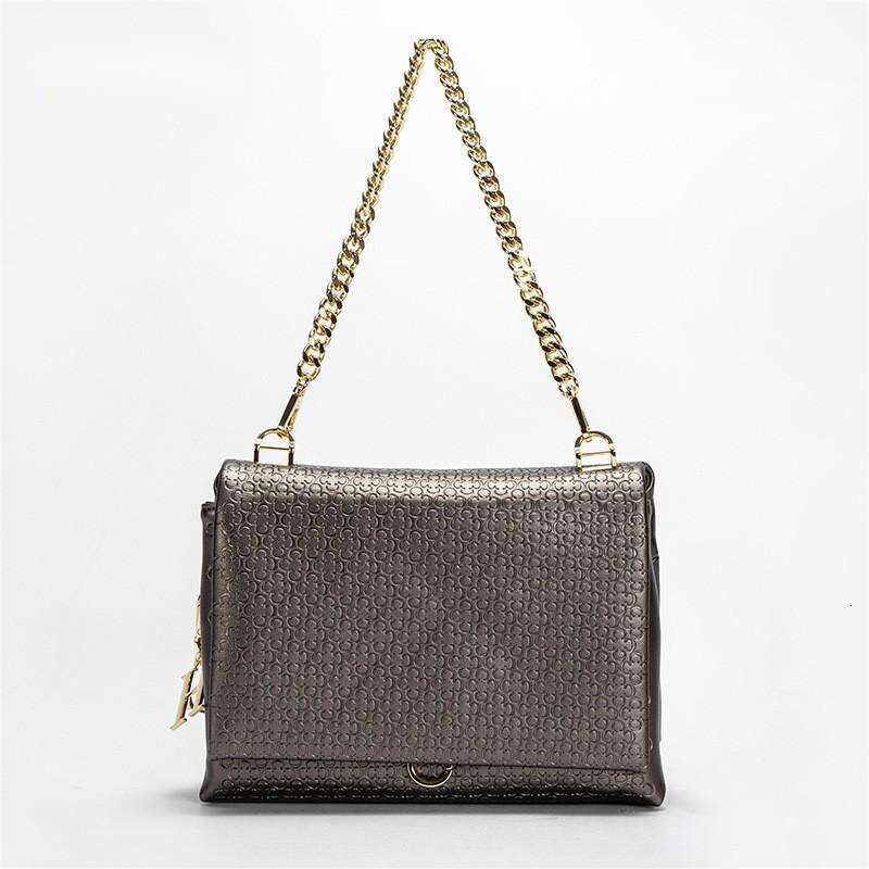 CHHC Women's Classic Printed Shoulder Simple And Elegant Style Tofu Bag Light Luxury Lightweight Crossbody