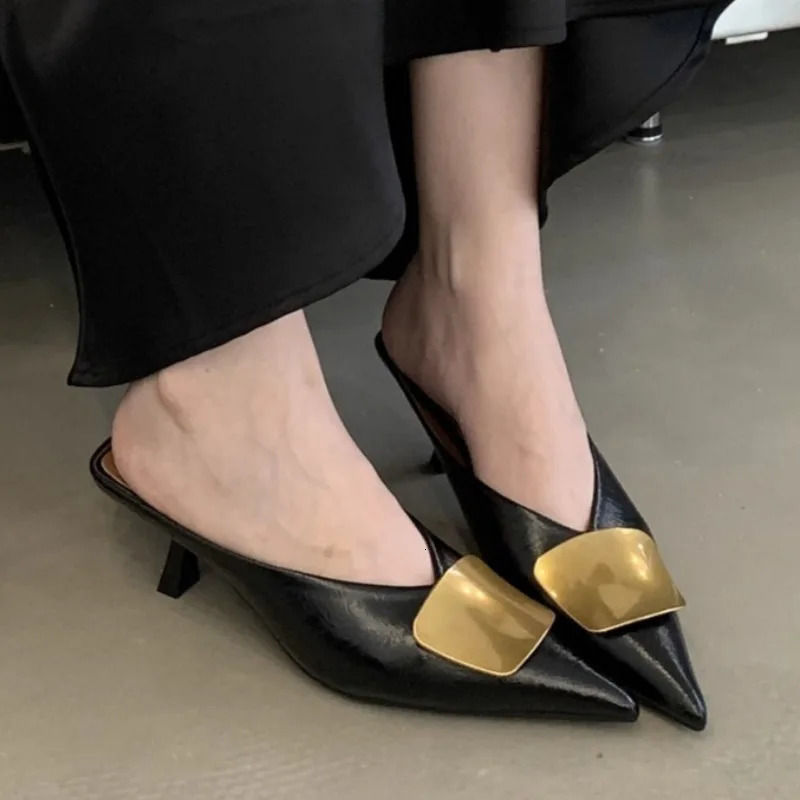 Womens Sandals Summer Fashion Casual Mules Closed Toe Comfortable Open Heel Wear-resistant Zapatos De Mujer 251110 - view 6