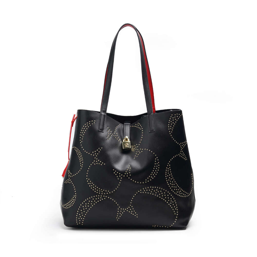 CHHC Luxury Handbag With Gold Buckle Decoration, Large Women's Shoulder Bag, Fashionable And Versatile For Commuting