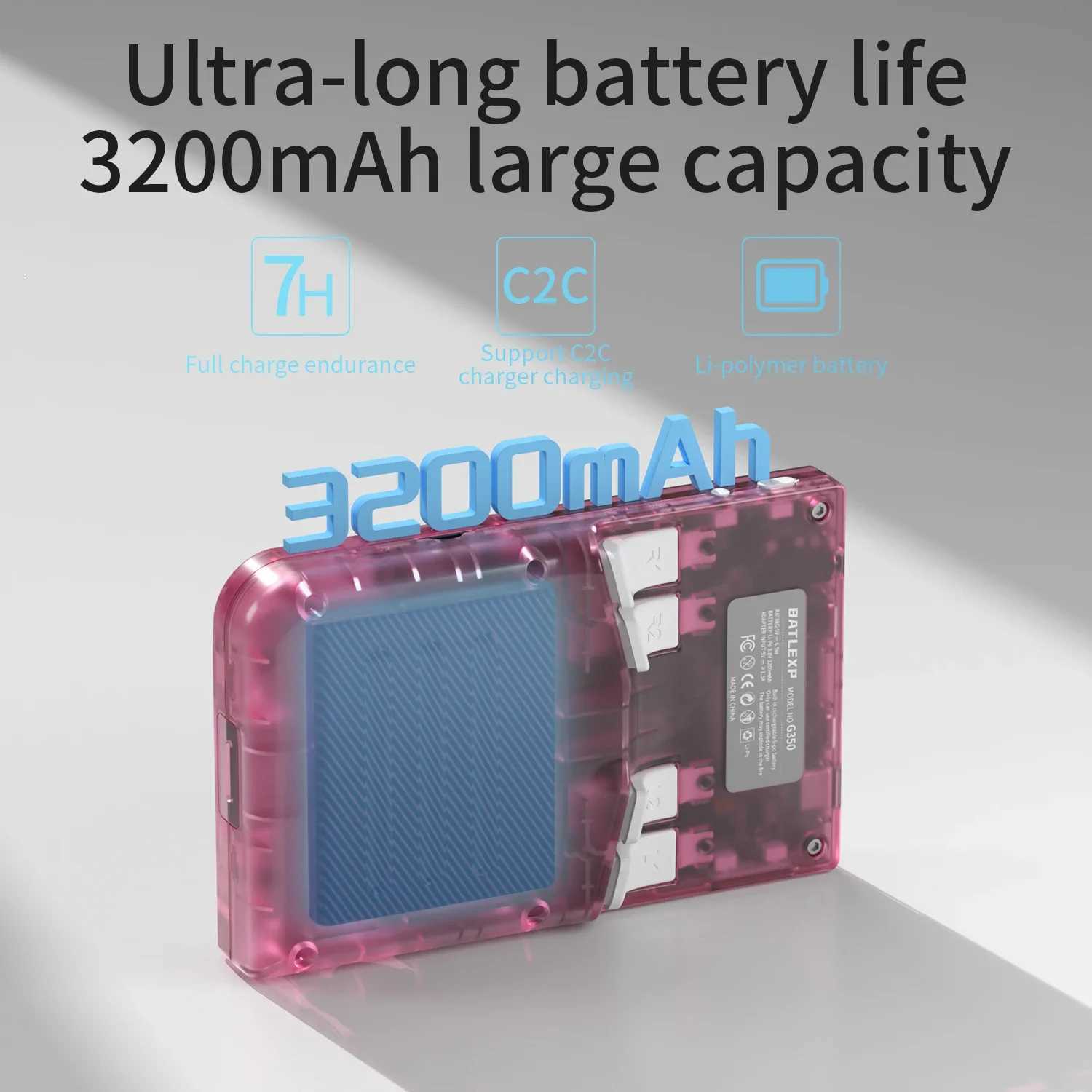 BATLEXP G350 Handheld Game Console 35 IPS Sn Linux System Dual Joystick Vibration Motor Retro Portable Video Console Gift H251113