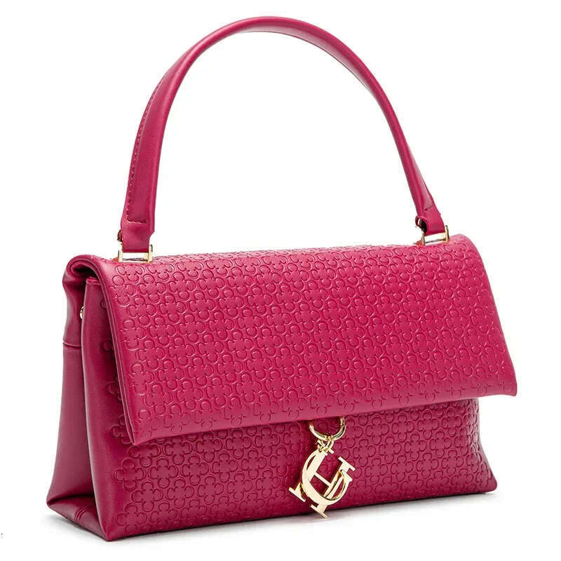 CHHC Women's Detachable Shoulder Strap Chain Fashionable Simple Large Capacity Solid Color Light Luxury Underarm Bag