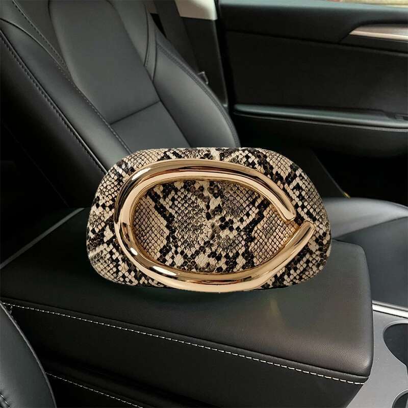 Banquet Shell Shaped Niche Brand Fashion Unique Quicksand Pattern Wedding Party Holiday Chain Shoulder Crossbody Bag Clutch
