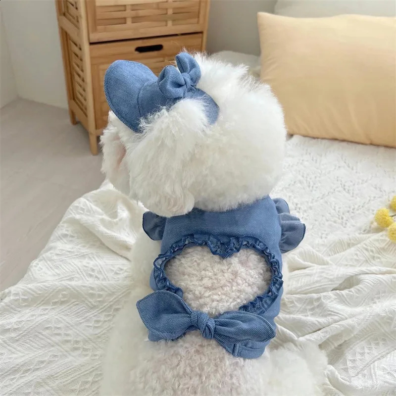 Japanese Style Pet Clothes Puppy Kitten Spring Summer Love Vest Sun Hat Cute Dog Clothing Suit t-Shirt Tank Top Hat Spuppy 250407