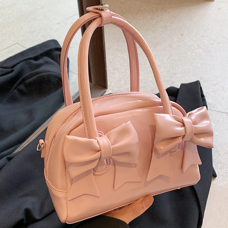2025S Designer Women S Bag Korean Version Of Niche Ballet Style Shoulder Summer Bow Underarm Bag Simple And Versatile Crossbody Bowling Bag