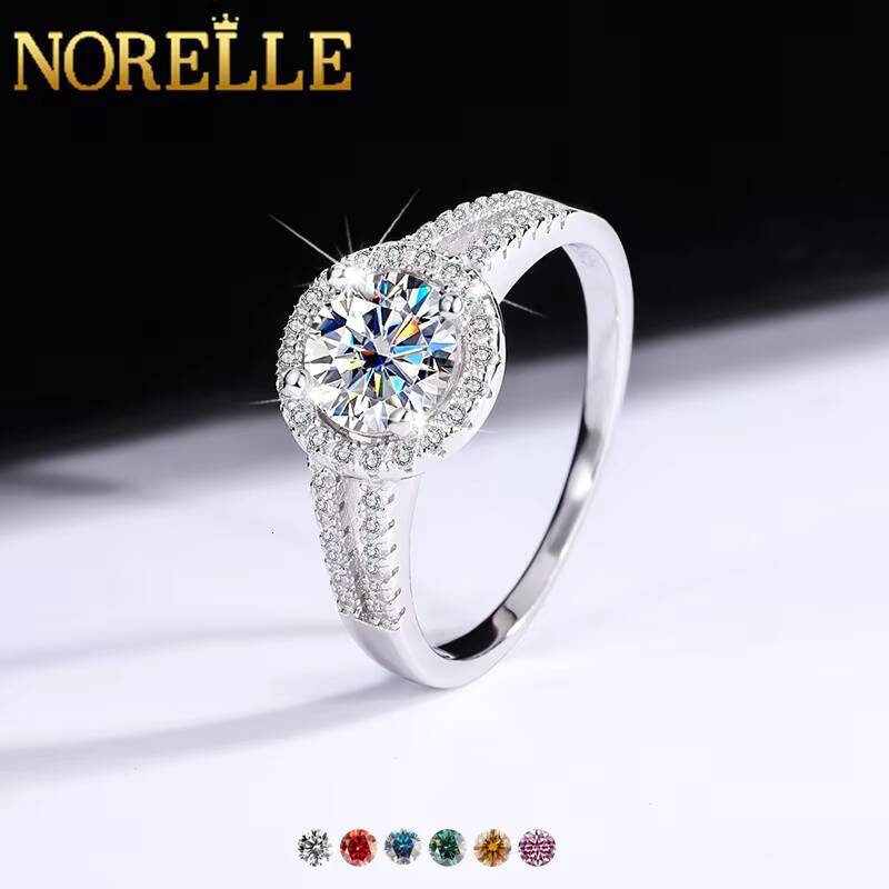 New Arrival Womens Luxury Platinum Plated Sterling Silver Geometric Circle Wedding Ring Womens Birthday Party Gifts Daily Wear