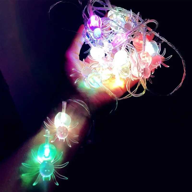 LED Halloween Light String Spider Style Battery Power Festival Party Lighting Decoration Halloween Atmosphere LED String Lights W251112