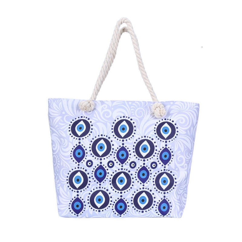 designer bag Hot selling new women's bag, devil's eye handbag, leisure beach vacation large capacity shoulder bag