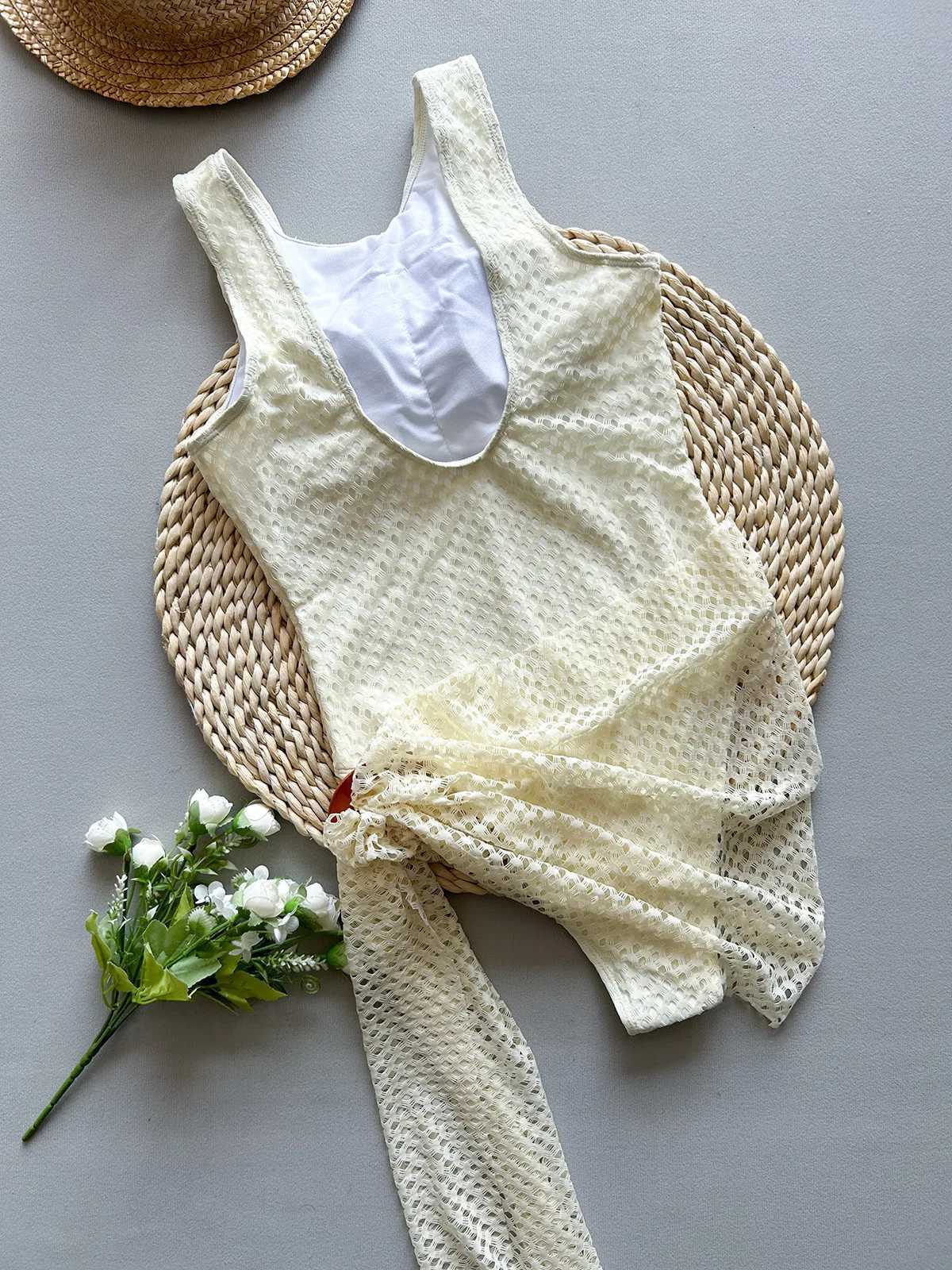 2025 Sexy Bikini With Long Skirt Women Swimsuits Female Swimwear Backless Bathing Suit Mesh Swimming Suits Beachwear BiquiniW251113