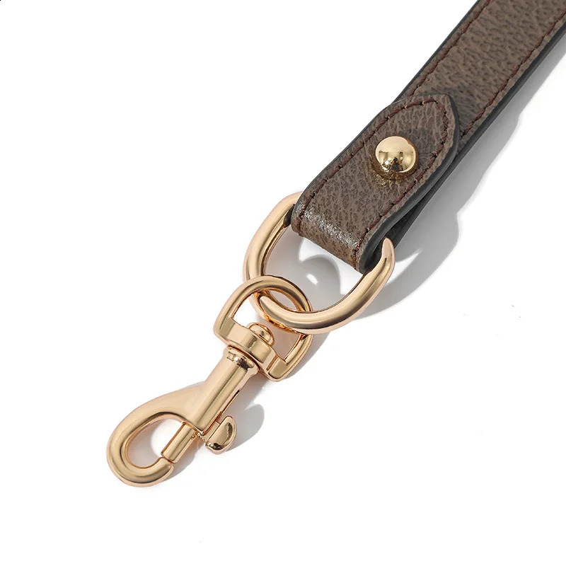 Leather 40CM bag with patterned brown handle strap used for 1955 saddle bag short shoulder replacement shoulder strap cross body bag accessories 25041