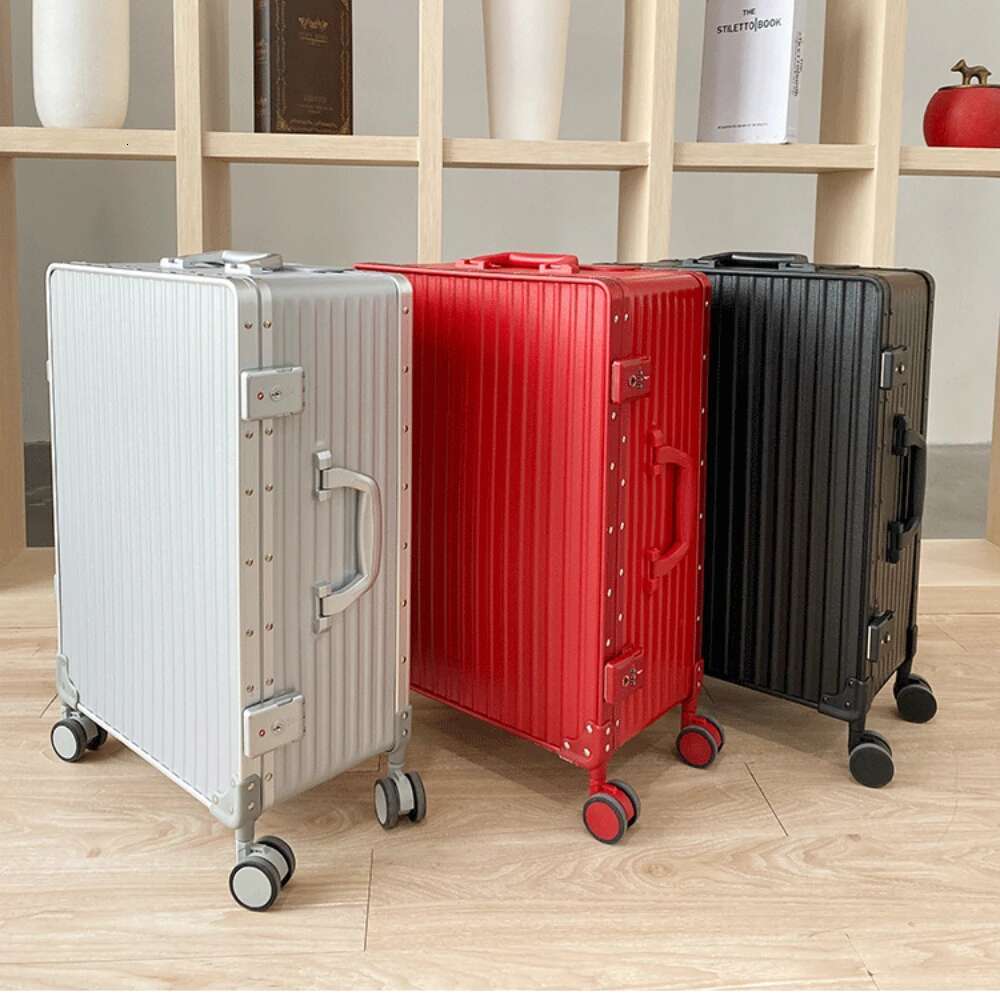 Aluminum Frame Travel Lage Silent Universal Wheel Pull Bar One Nine Open Carry On Suitcase Boarding Box 20 24 26 28 Inch