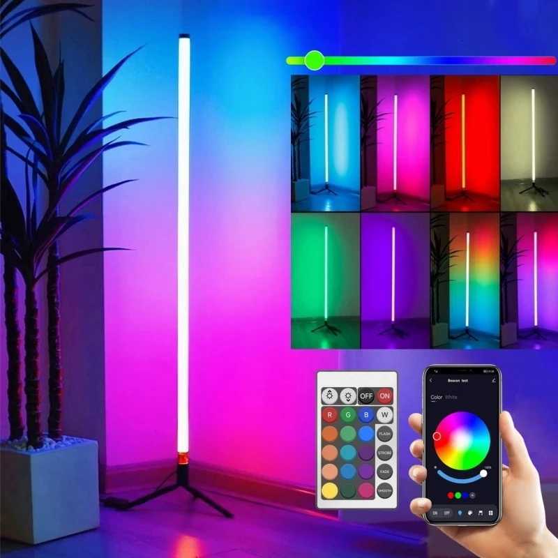 LED column floor lamp living room RGBWWCW used for room decoration USB power supply Nordic indoor atmosphere floor lamp W251112