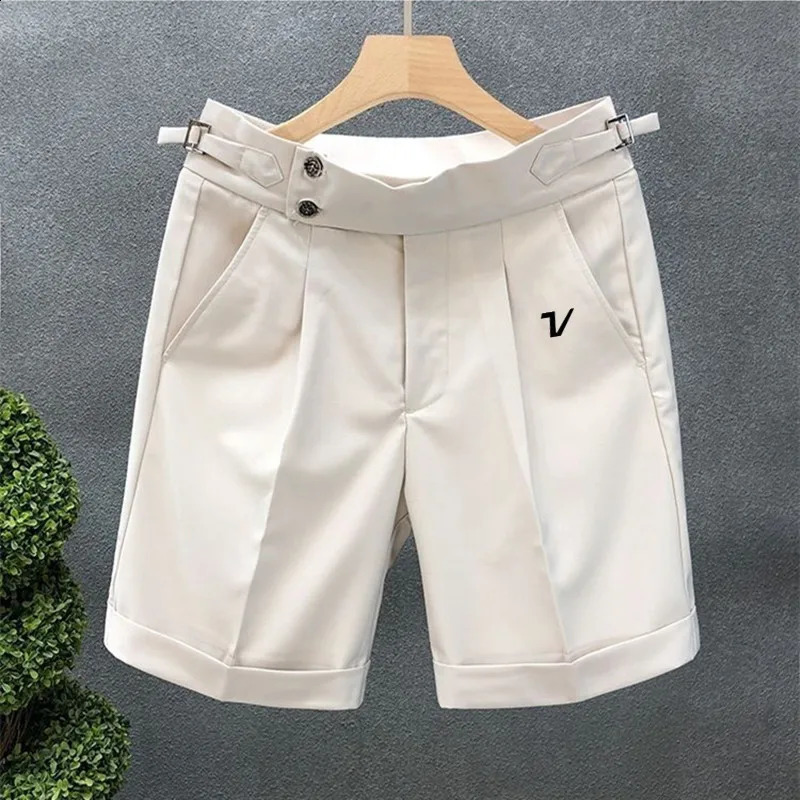 High Quality Golf Shorts Mens Golf Wear 2025 Summer Suit Shorts Fashion Business Casual Middle Pants Mens Golf Clothing 250411