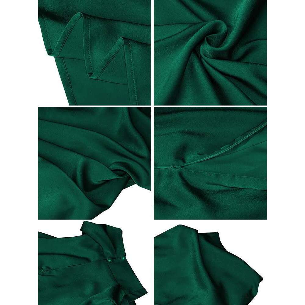 Summer High-End Silk Satin Sleeveless Long Women Fashion Elegant Celebrity Dresses Evening Dress Party Clothes Ladies