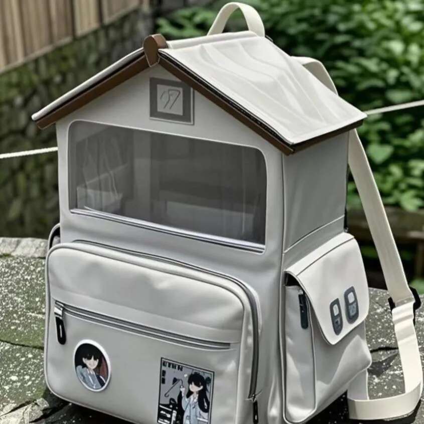 2025 Xiaohongshu Same Commuter Large-Capacity Two-Dimensional Baby House Pain Bag Backpack