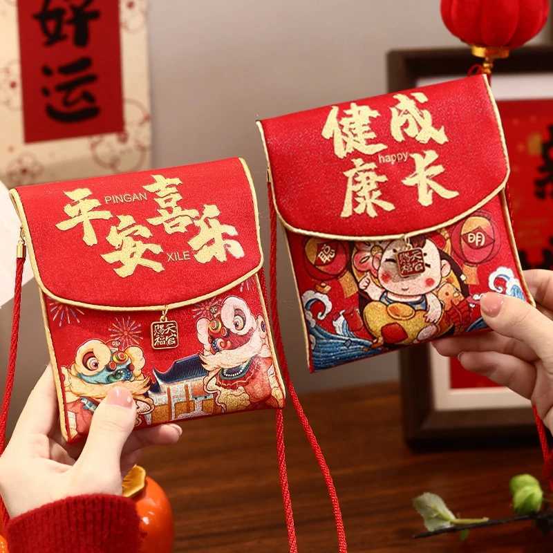 2026 Red Envelopes Chinese New Year Decorations Party Favors Gifts Bags Money Packaging Bags Spring Festival Red PocketsM251113