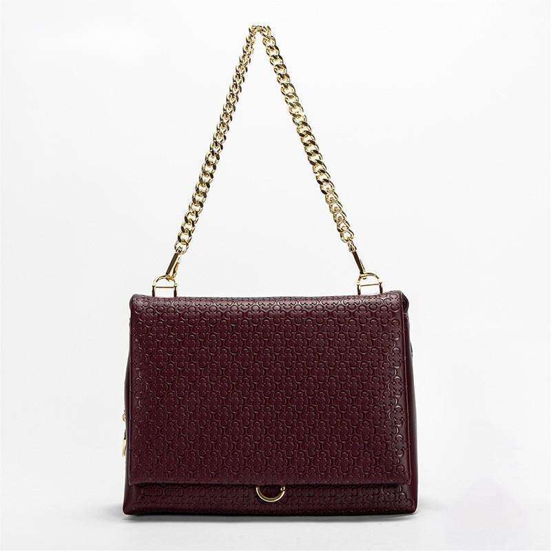 CHHC Women's Classic Printed Shoulder Simple And Elegant Style Tofu Bag Light Luxury Lightweight Crossbody