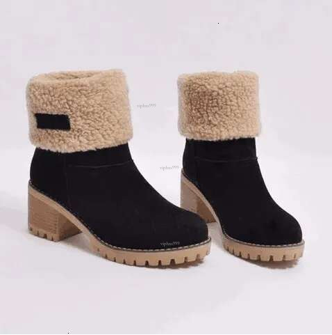 2025 New Designer Shoes Outdoor Autumn And Winter Wool Ankle Boots Fashion Casual Warm Big Veet Women Snow Boots Tide