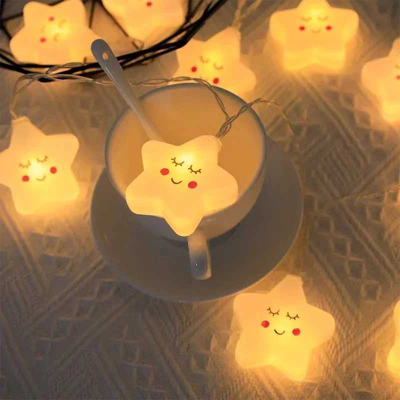 LED Lights String Star Garland Lamp USB/Battery Powered For Living Room Outdoor Garden Camping Wedding Christmas Party Decor M251113