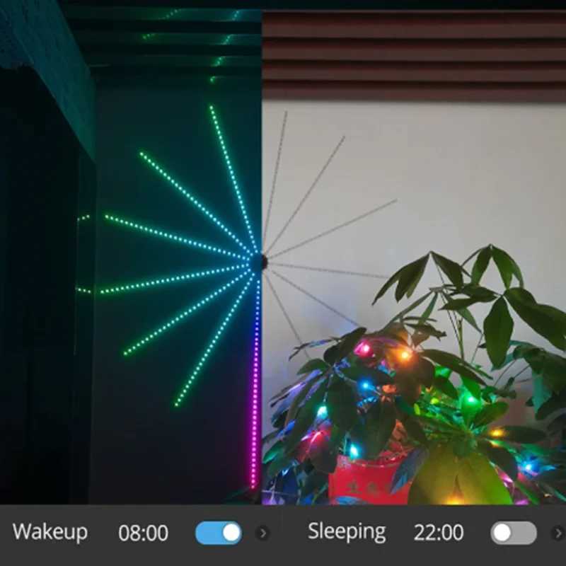 NEW Rgbic Firework Led Strip Light Bluetooth Smart Neon Strip APP Led Lights Strips Usb 5V Led Strips Christmas Party Decoration W251112