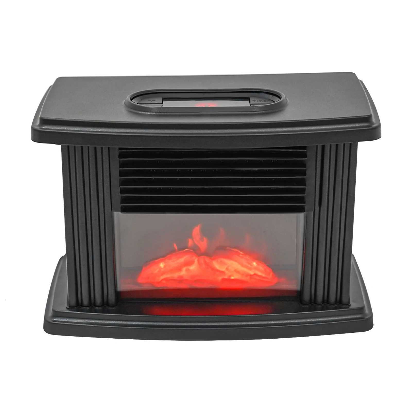 1000W Electric Flame Heater Fireplace Air Heater 3 Gear Space Heater Stove for Living Rooms Bedrooms Basements Rvs Y251113