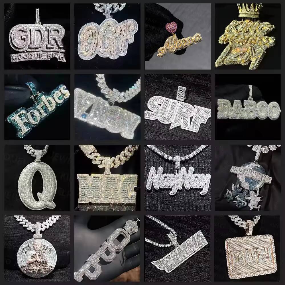 3d Design Spider Iced Out Custom Pendant 925 Silver VVS Moissanite Diamond Pendant