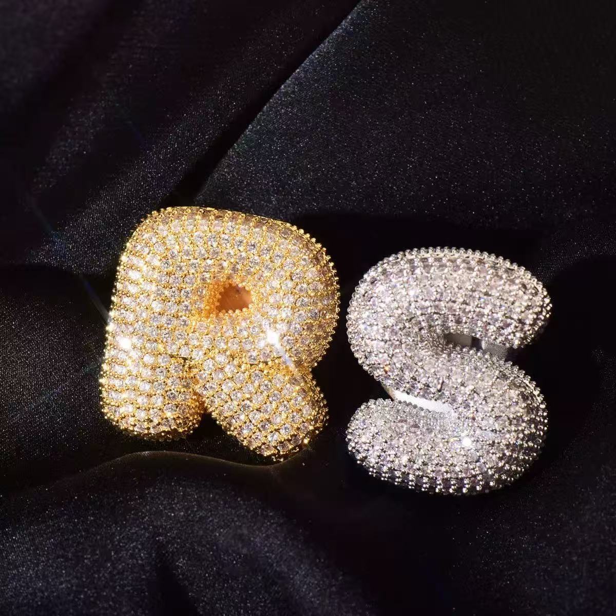 GRA Certificated Iced Out Fine Jewelry Sterling Silver 925 Hip Hop Jewelry Iced Out VVS Moissanite Diamond Custom Ring