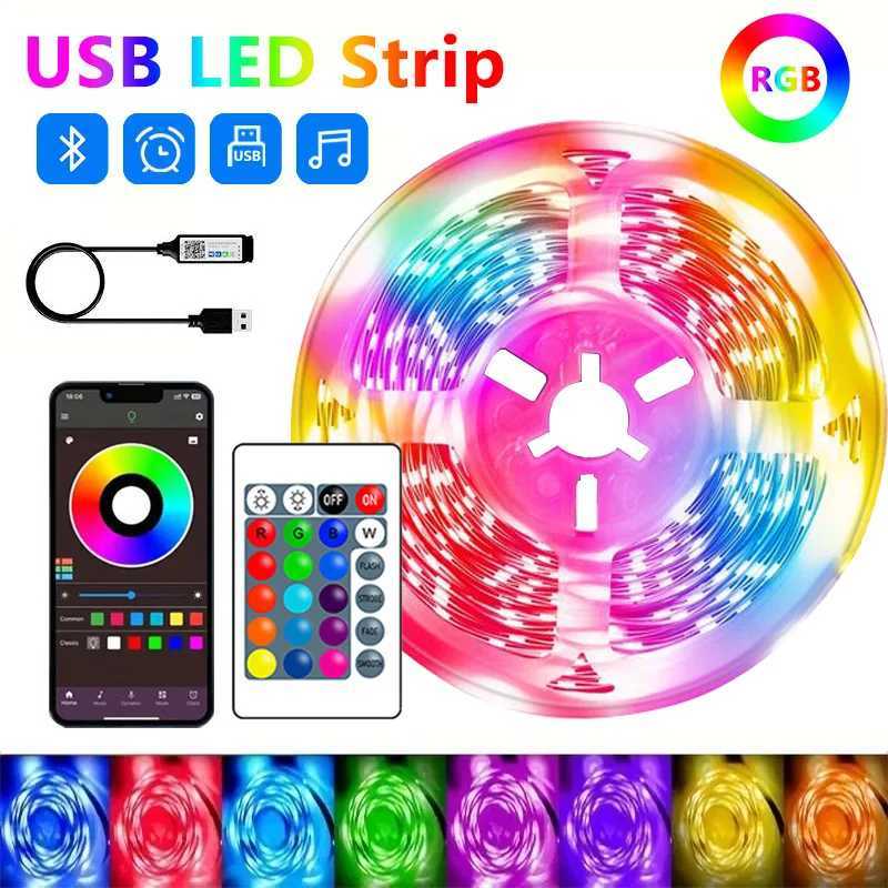 RGB Led Strip Lights APP Control Color Changing RGB Led Light Flexible Ribbon Luces Led Tape for Room Decoration TV Backlight W251112