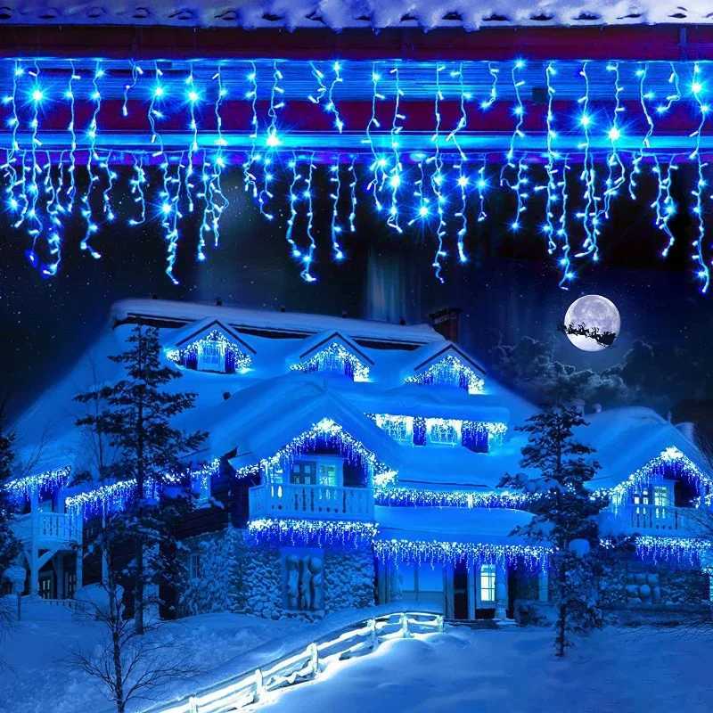 Fairy String Curtain Light LED 4x06m Holiday Light Garland for Patio Christmas Lights Outdoor Street Wedding Garden Decoration M251113