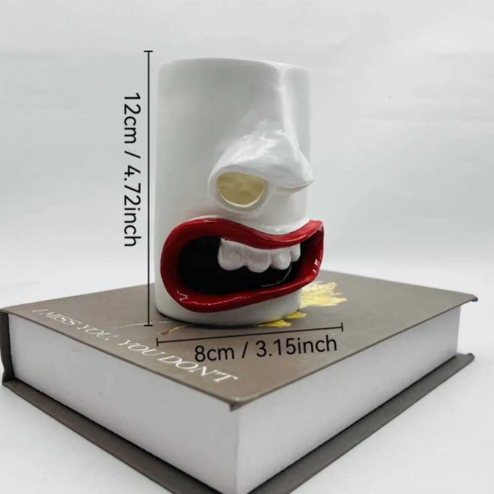 Funny Face Tissue HolderNovelty Tissue Box CoverQuirky Resin Tissue Dispenser with Nose and Mouth Design for Bathro Y251112