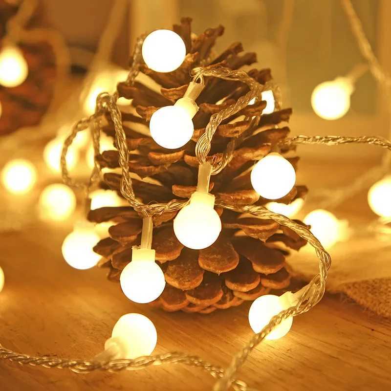 3M 10M LED Ball String Lights Outdoor Lamp USB or Battery Powered Garland Christmas Tree Fairy Lights for Wedding Home Decor M251113