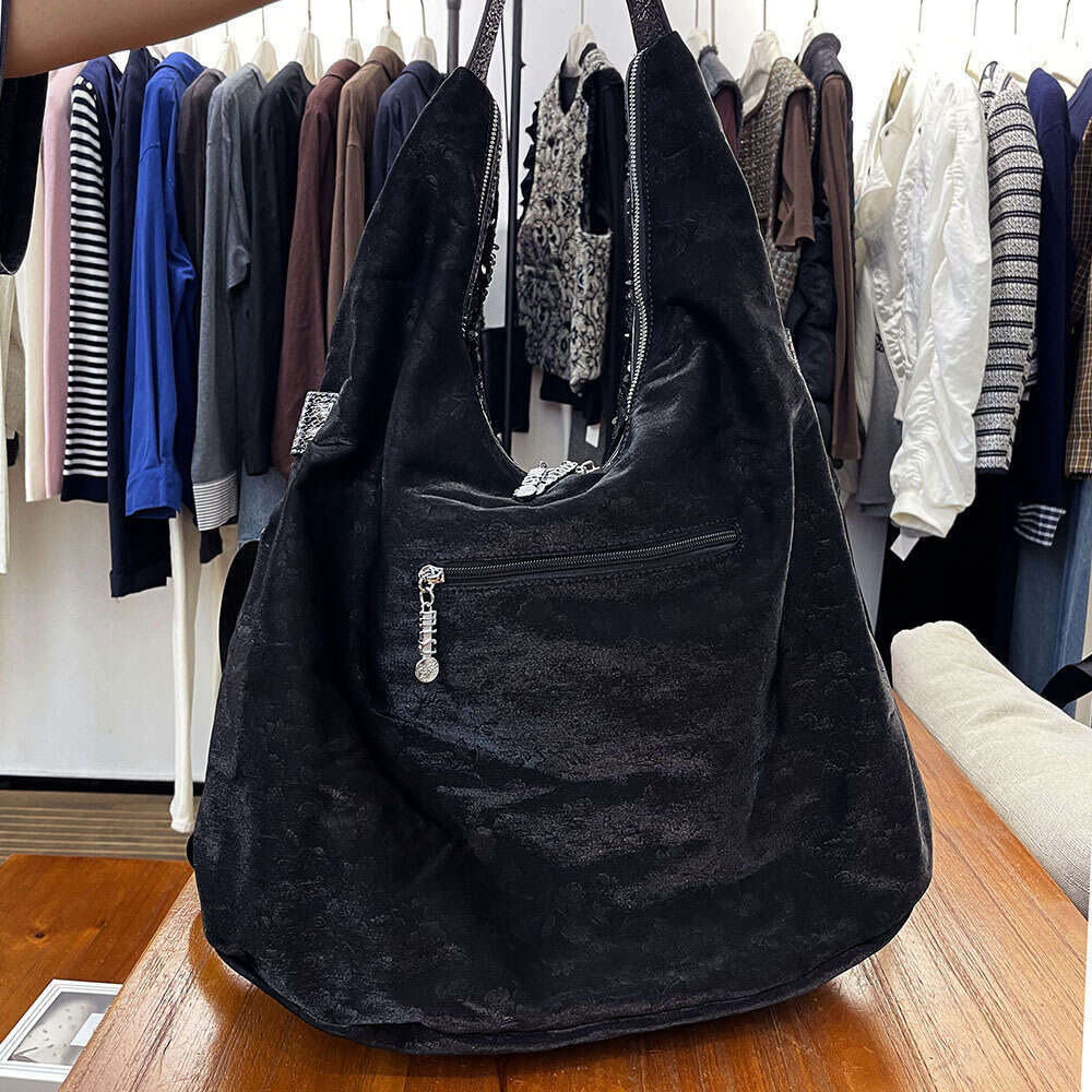 Backpack Large Capacity Soft Leather Fashion Glitter Single Shoulder Big Trendy New Personalized Handbag Crossbody Bag