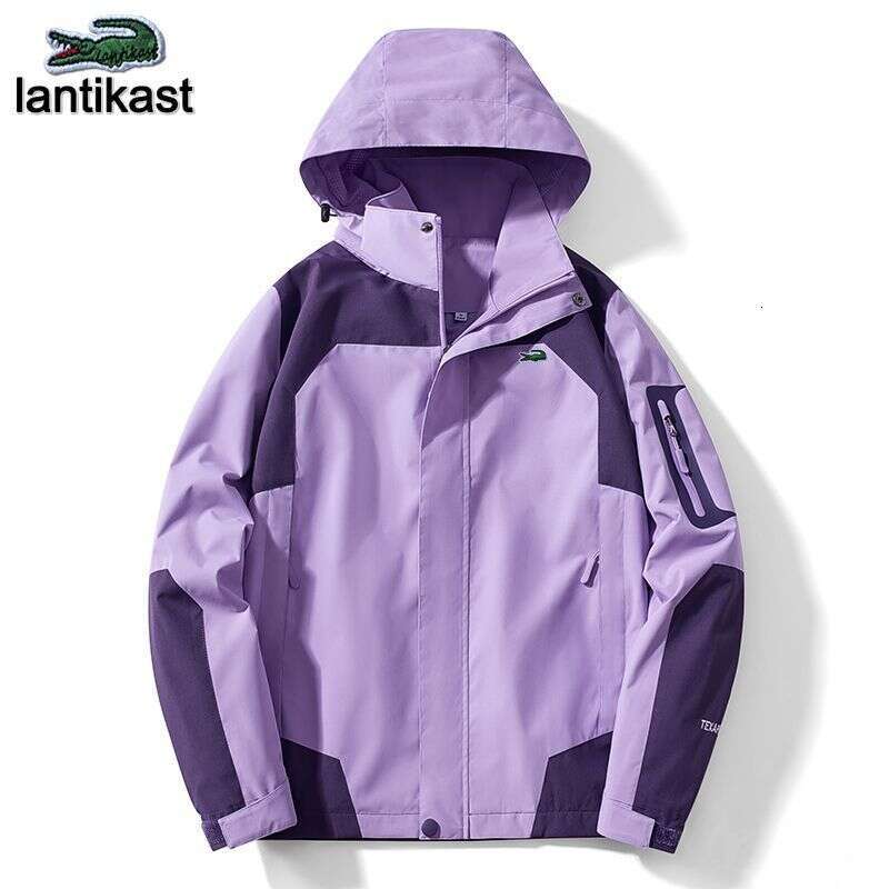 Noble Crocodile Outdoor and Women, designer hoodie Three-in-One, Fleece-Lined, Thickened, Detachable Two-Piece Set, Mountaineering Cold-Proof Jacket f