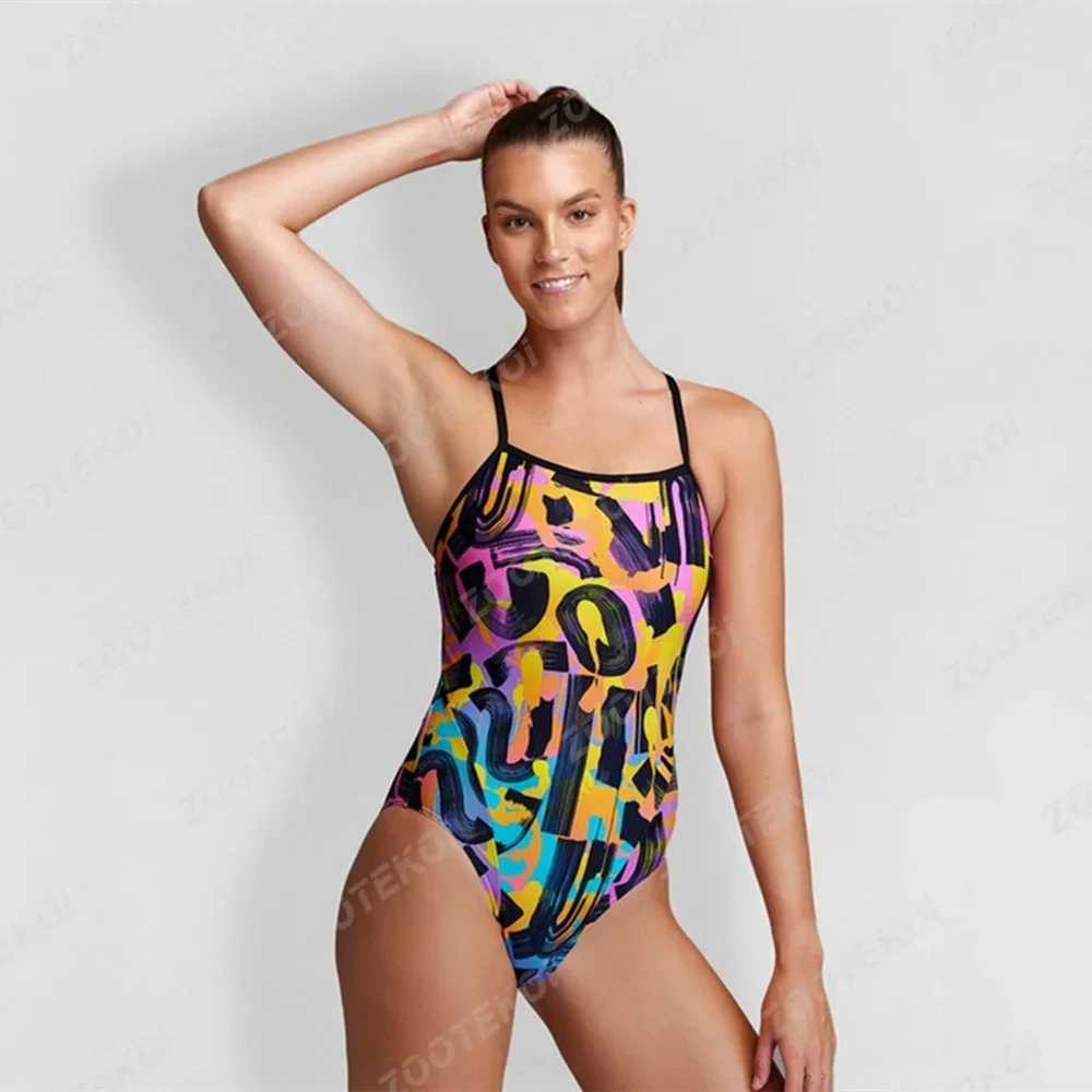 Female Swimsuit Bikini Sexy One-piece Comfortable Set Swimwear Functional Training Swimsuit Open Water Swimming ClothingW251113