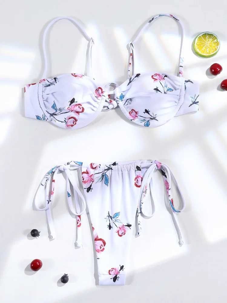 3 Pieces Bikini Set Sexy Push Up Bathing Suit Bandage Bikinis Low Waist Swimwear 2025 String Bikini Sets Women Summer swimsuitW251113