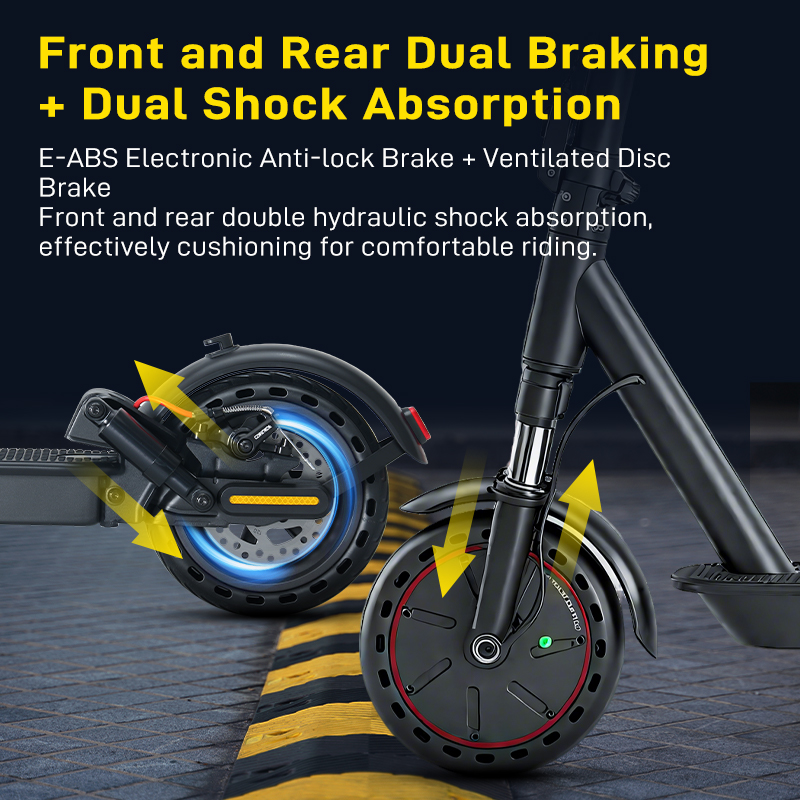 Adult Electric Scooter Mankeel-083 Carbon Steel, Front and Rear Dual Shock Absorbers, Foldable Electric Scooter EU US Stock ,No Tax