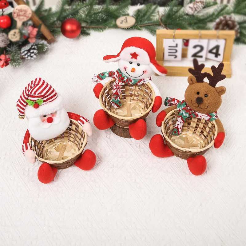 Christmas Christmas Decoration Candy Basket Christmas Tabletop Decoration Children Candy Basket Christmas Decoration Small Candy Box Y251113