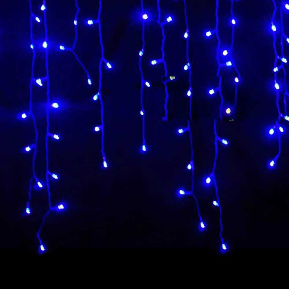 Christmas Lights Outdoor Decoration 4 Meter Droop 04-06m Led Curtain Icicle String Lights New Year Wedding Party Garland Light M251113