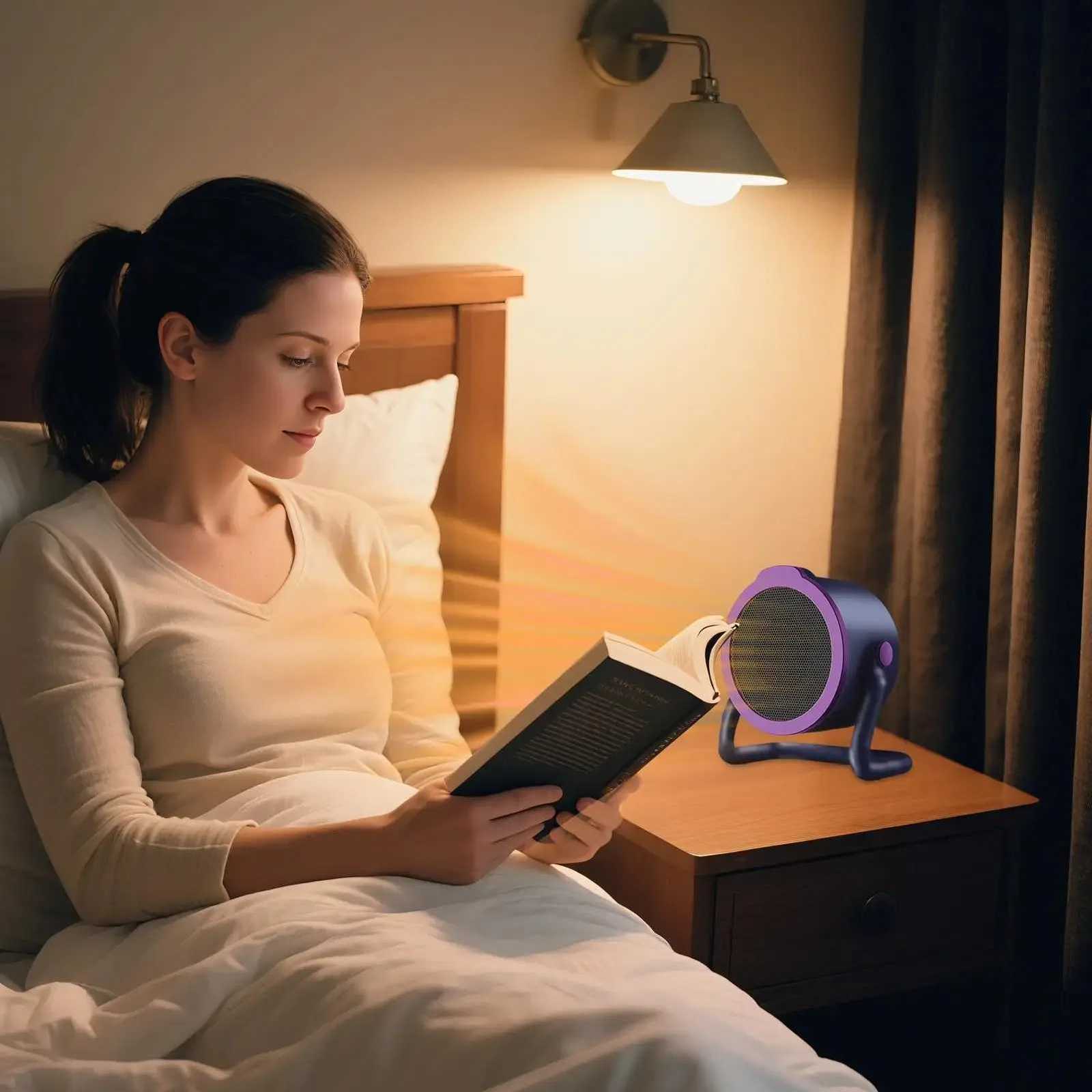 500W Portable Space Heater 2-Mode Fast Heating Desk Warmer For Dorm Outdoor Living Room Camping Desktop RV Study Work Travel Y251113as