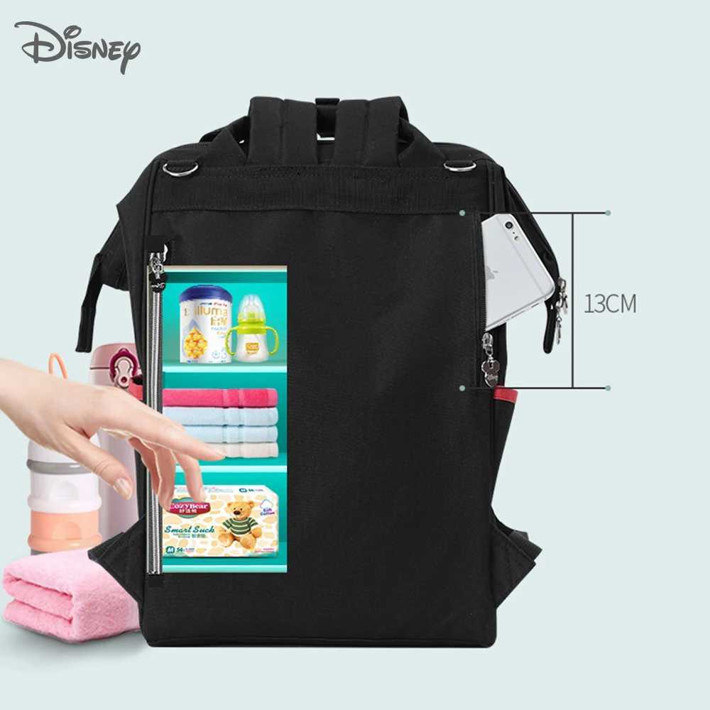 Disney Diaper Bag Multi functional Large Capacity Mummy Replacement Bag Waterproof Mom Backpack Travel Napping Backpack Wet BagXJ250412
