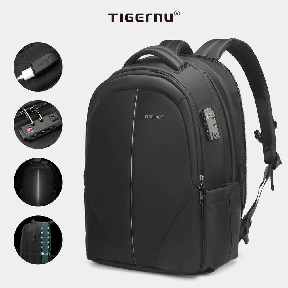 Lifetime Warranty For TSA Anti Theft 15.6Inch Laptop Backpack Men Travel Schoolbag Male Backpacks Bag