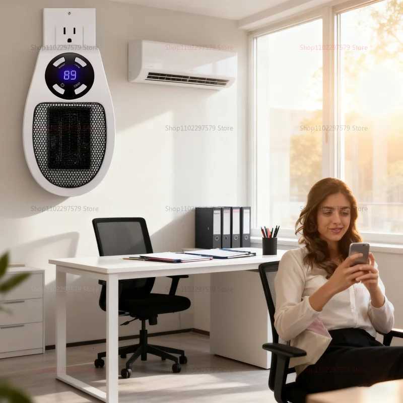 2025 Portable Wall Mounted Electric Heater Winter home/living room use fast warm air compact convenient heating appliance Y251113