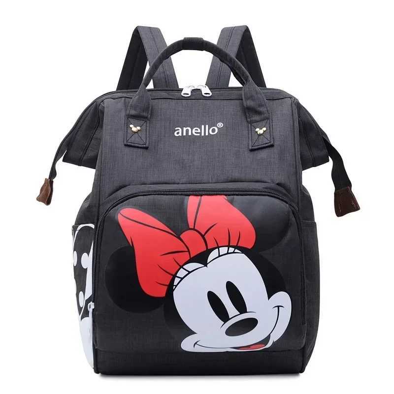 Disney Mickey Mouse Backpack New Cartoon Diaper Bag Mom Baby Boy School Bag Mickey Mouse Large Capacity Storage Bag HandbagXJ250412
