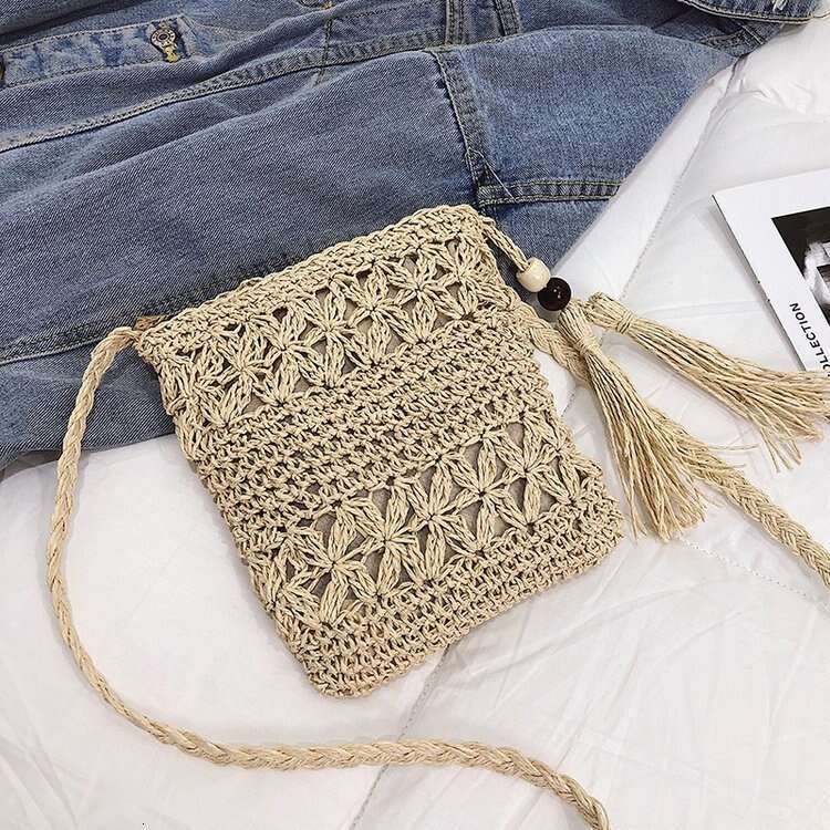 New Woven Beach Thai Bali Holiday Women's Grass Handmade Crossbody Bag