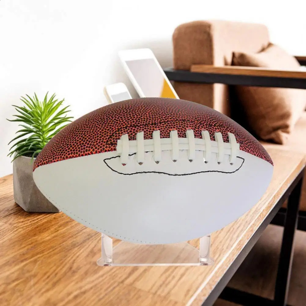 Diy Football Customized Size 9 American Football Trophy for Rugby Game Signature Football Gift with Brown White for Signatures 250410