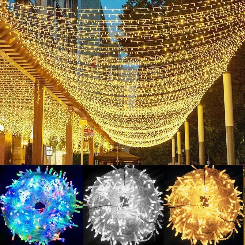 10M 20M Fairy Lights Led String Garland EU Plug Christmas Light Outdoor Indoor Tree Street Garden Wedding Party Decoration M251113