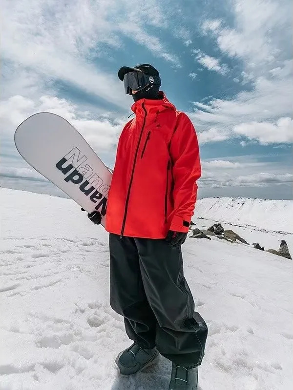 Ski Pants Mens Womens Single Board Waterproof Loose Fit Wear Resistant Professional Double Board Ski Pants 251110