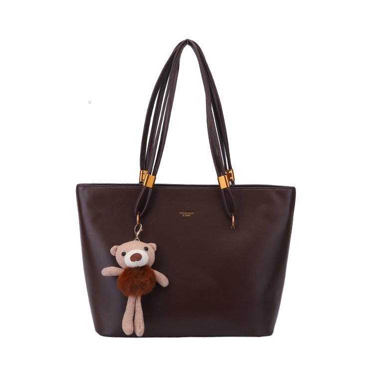 2025S Designer Women S Bag Large Capacity Minimalist Tote For Women S Outdoor Commuting Versatile Shoulder Bag PU Texture Solid Color Casual Handbag