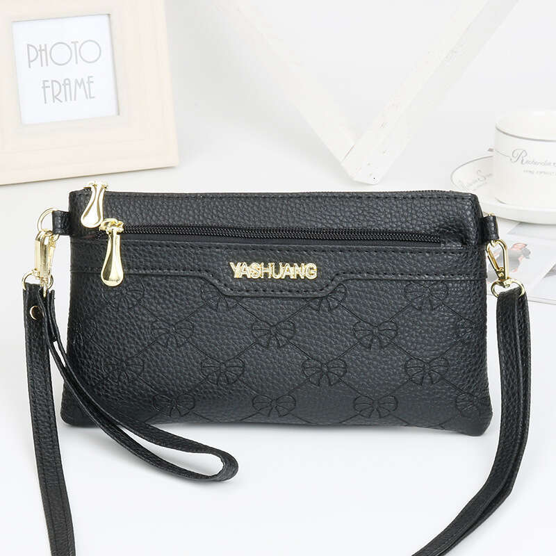 Women's fashionable new dual-purpose crossbody handbag, casual embossed mobile phone bag, zero wallet, women's small bag