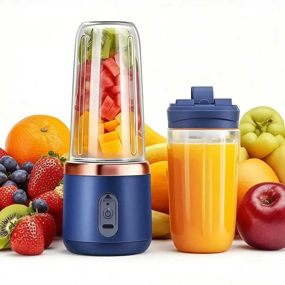 2L Portable Juicer Blender 2000W Smoothie Maker with Juice Cup Fruit Veggie Ice Crusher Gym-to-Kitchen Gift C251113